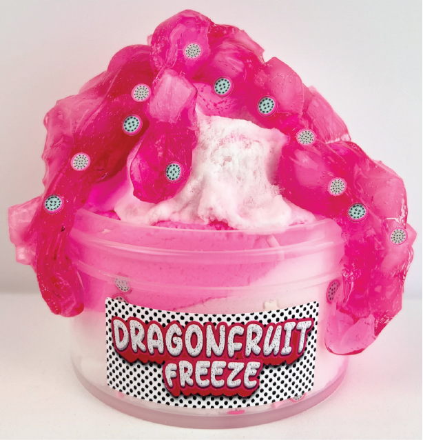 Frozen Dragon Fruit  Pink Snow Fizz Slime – Slime Fantasies